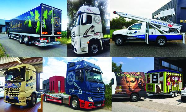 Camion porte-voitures à Geudertheim