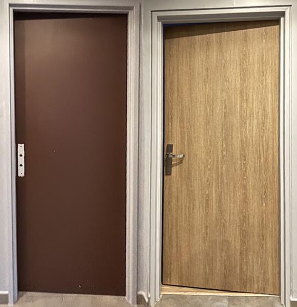 Porte avant après à Geudertheim